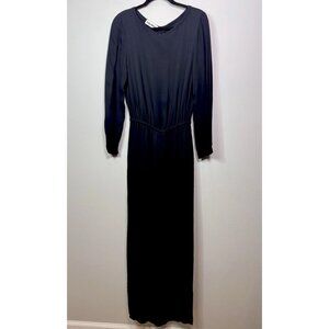 VTG GALANOS James Galanos Jumpsuit Top Pant Ensemble Black Women Sz M